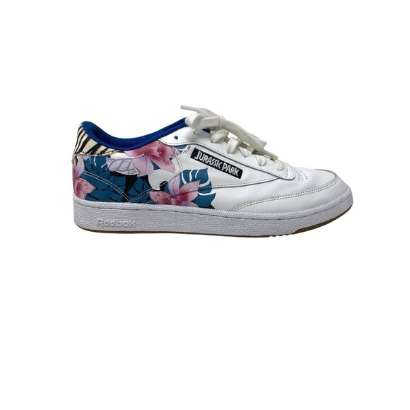 Reebok Jurassic Park x Club C 85 Dennis Nedry - White Multicolor Mens Size 10 main image 4